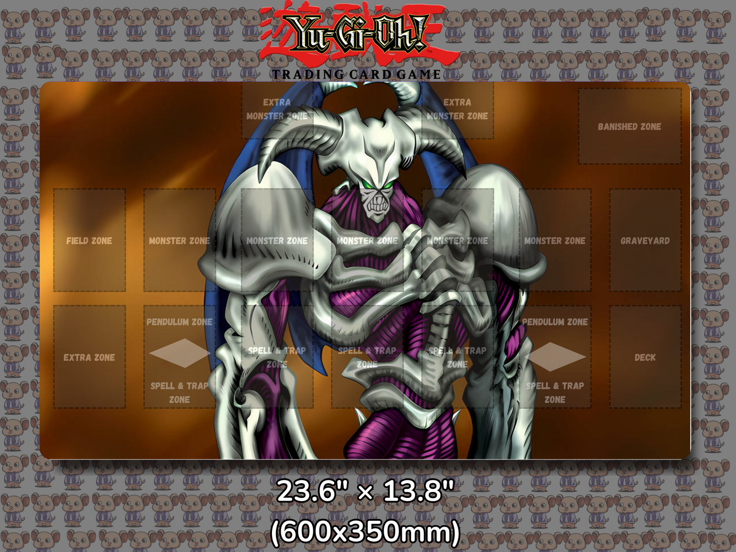 Summoned Skull Yu Gi Oh Card Game Playmat Mockup