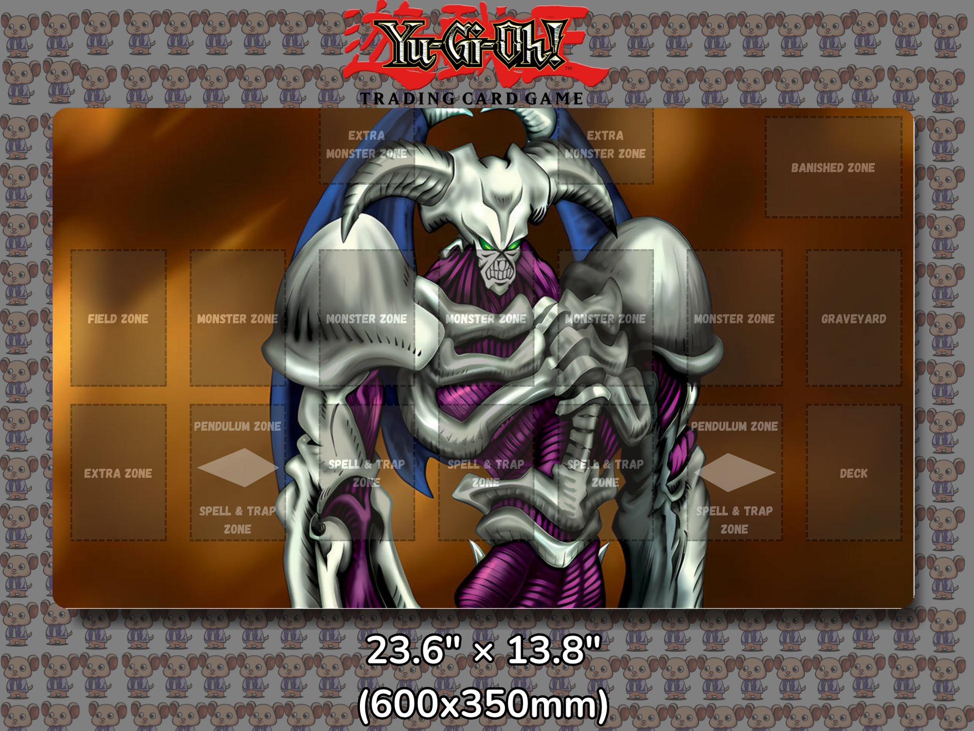 Summoned Skull Yu Gi Oh Card Game Playmat Mockup