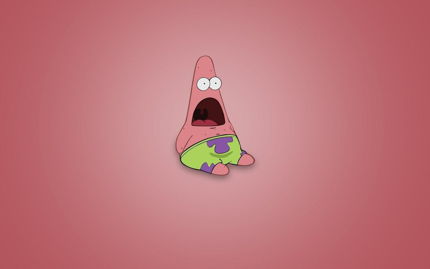 Surprised Patrick Meme Mousepad Desk mat