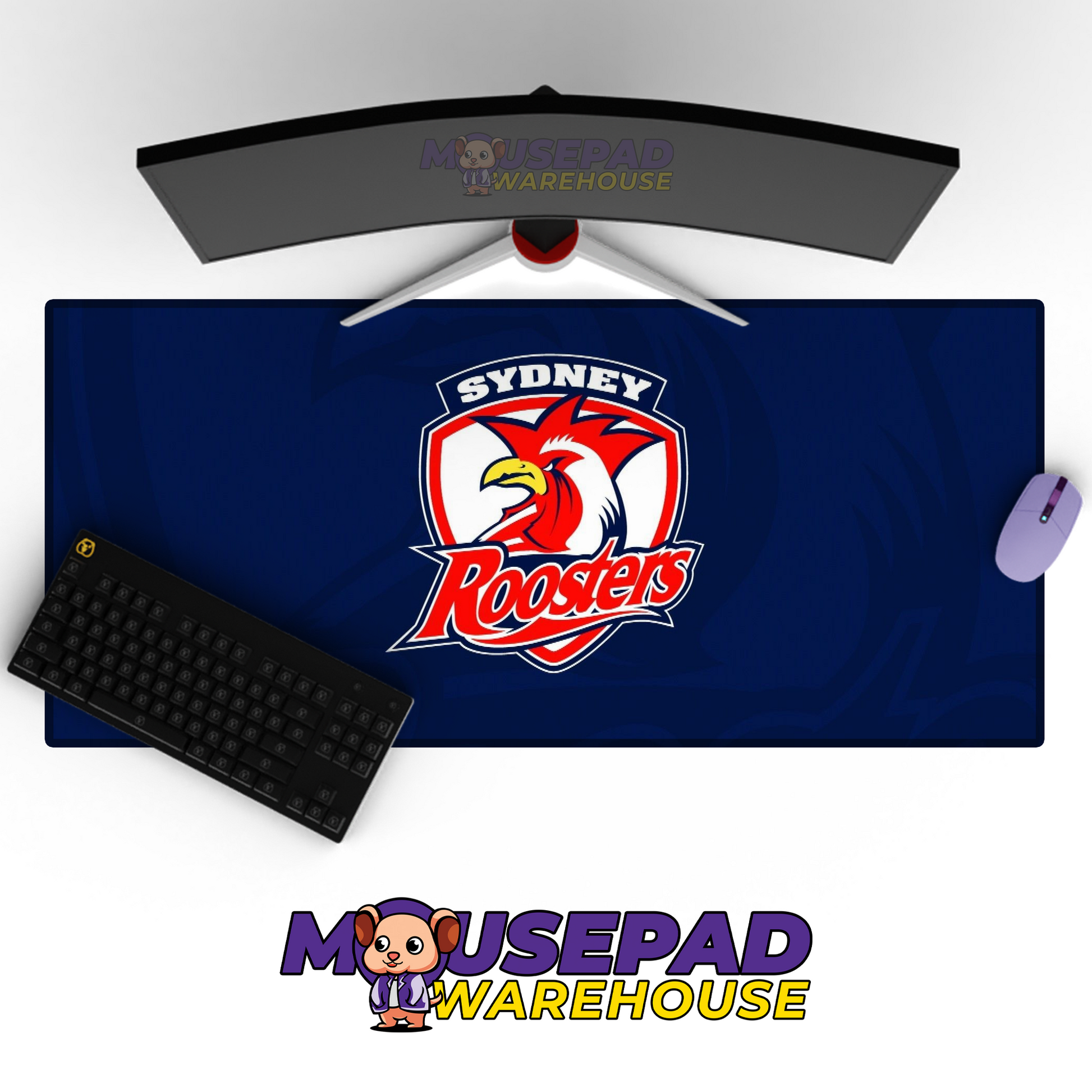 Sydney Roosters V2 Mousepad Deskmat Mockup