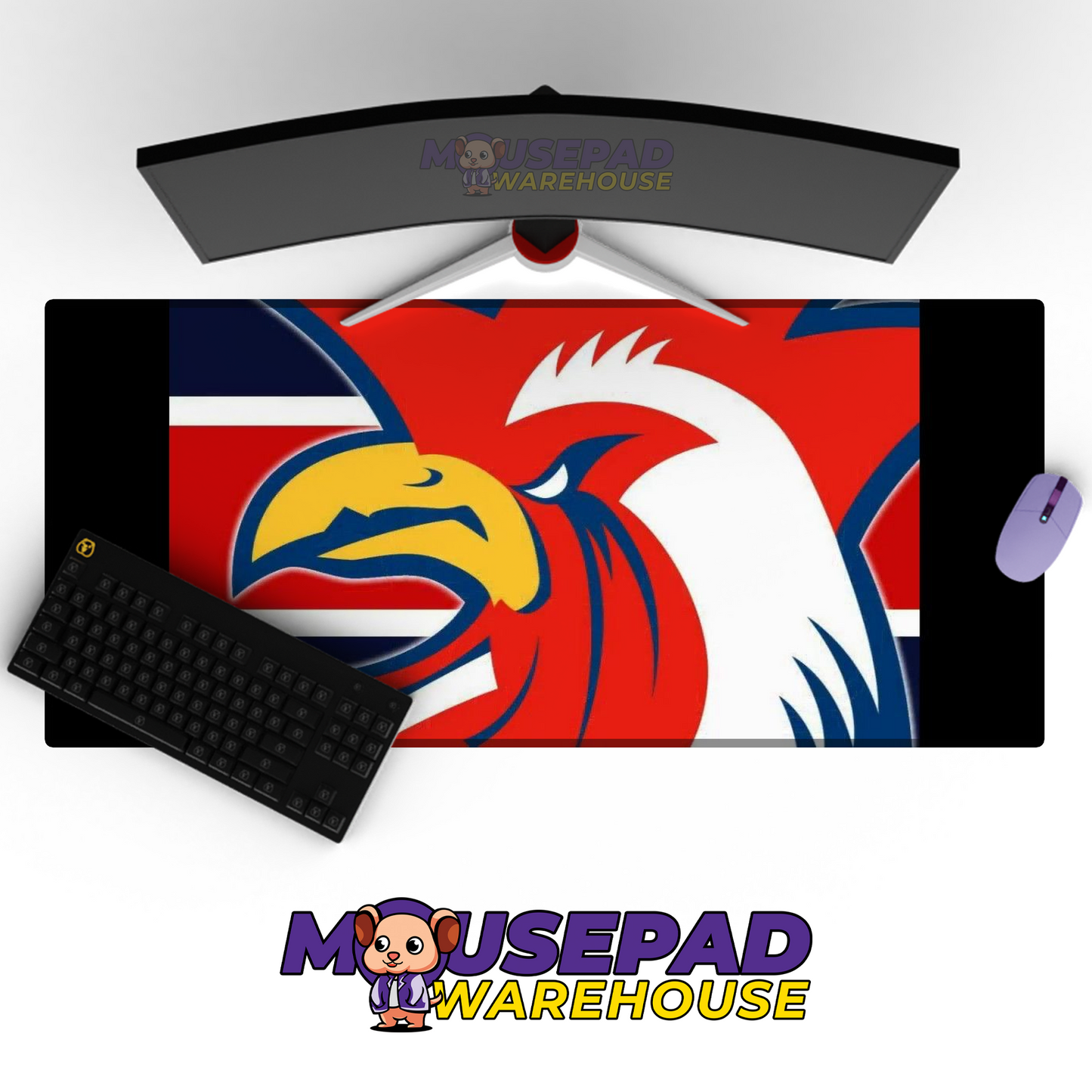 Sydney Roosters V6 Mousepad Deskmat Mockup