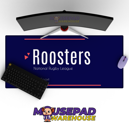 Sydney Roosters V9 Mousepad Deskmat Mockup