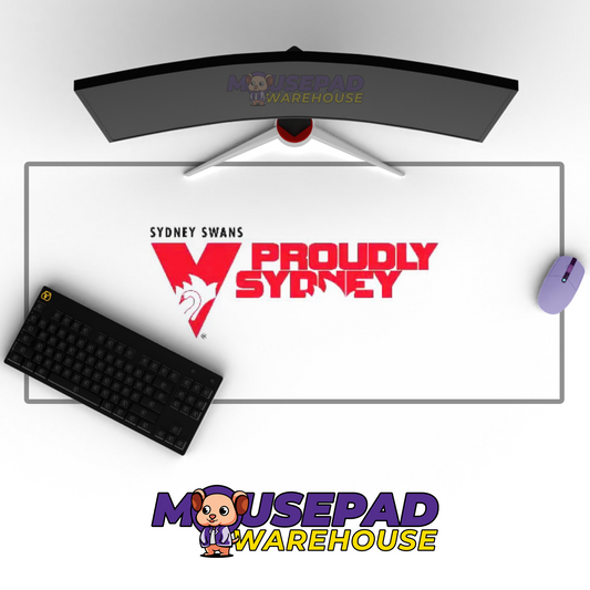 Sydney Swans V1 Mousepad Deskmat Mockup