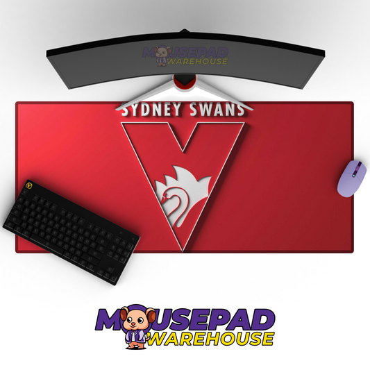 Sydney Swans V4 Mousepad Deskmat Mockup