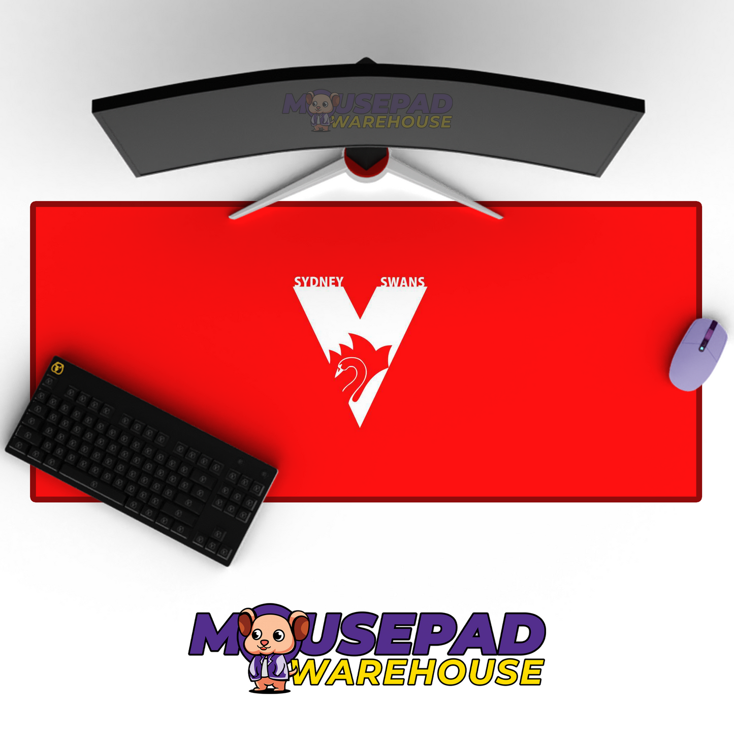 Sydney Swans V6 Mousepad Deskmat Mockup