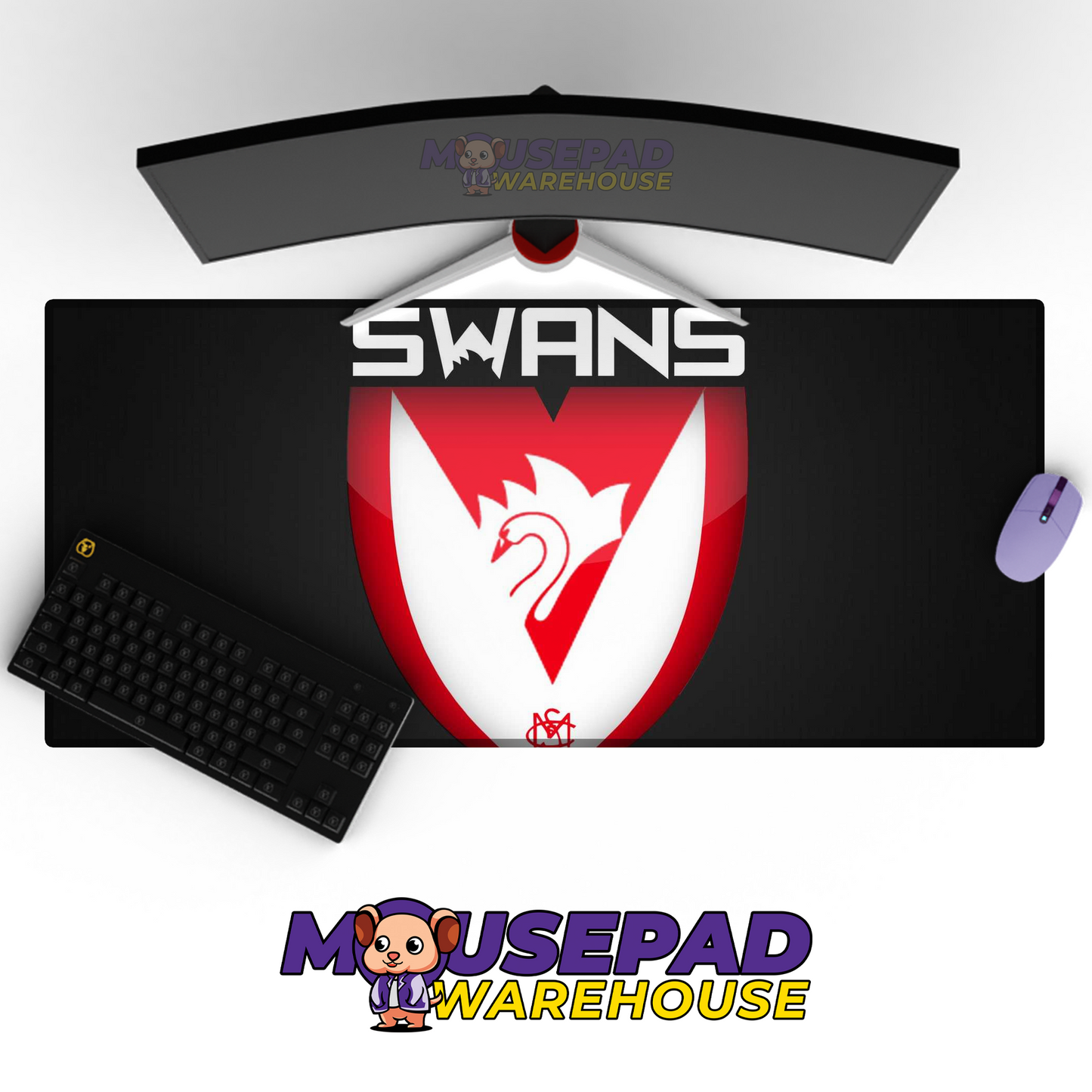 Sydney Swans V8 Mousepad Deskmat Mockup