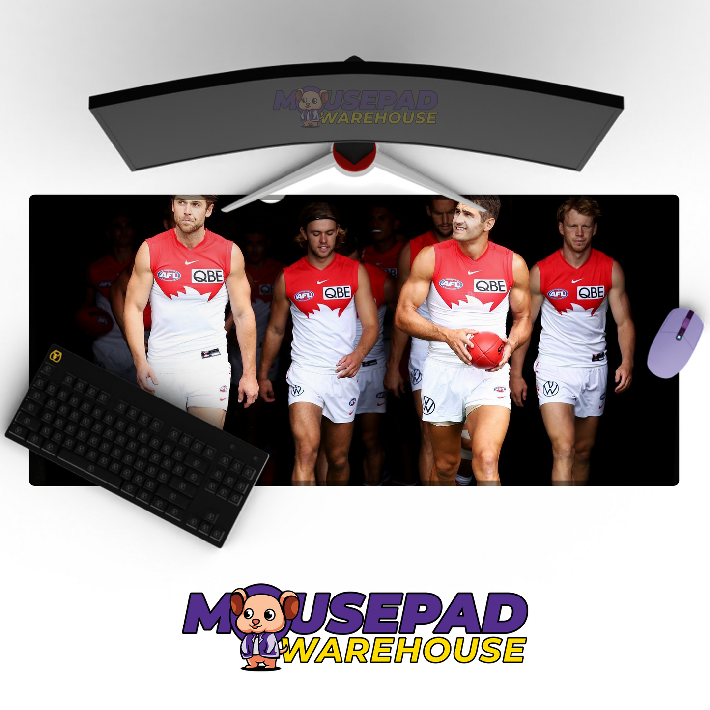 Sydney Swans V9 Mousepad Deskmat Mockup