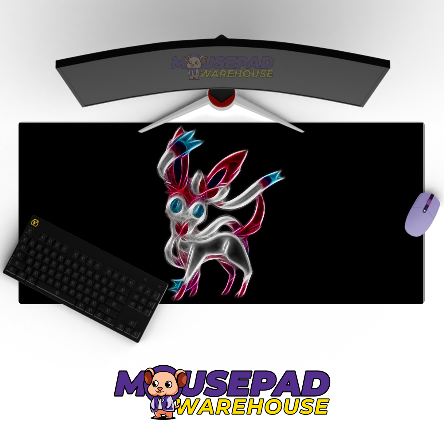 Sylveon Neon Art Mockup