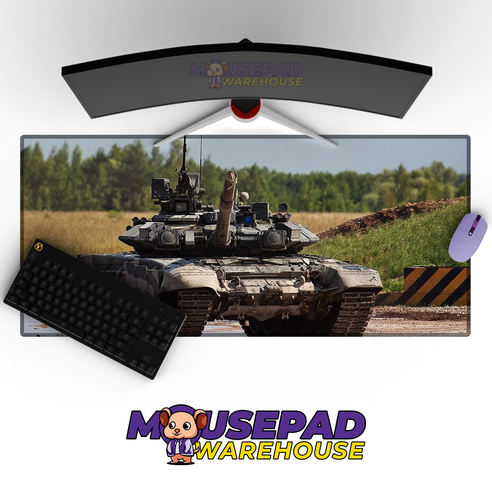 T-90 Tank V10 Mousepad Deskmat Mockup