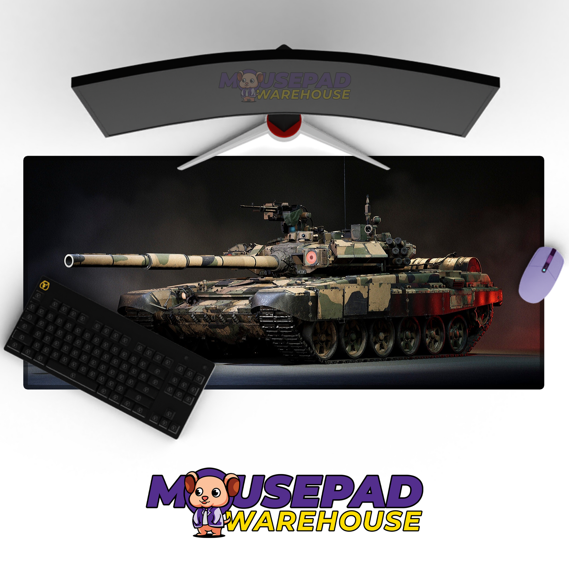 T-90 Tank V11 Mousepad Deskmat Mockup
