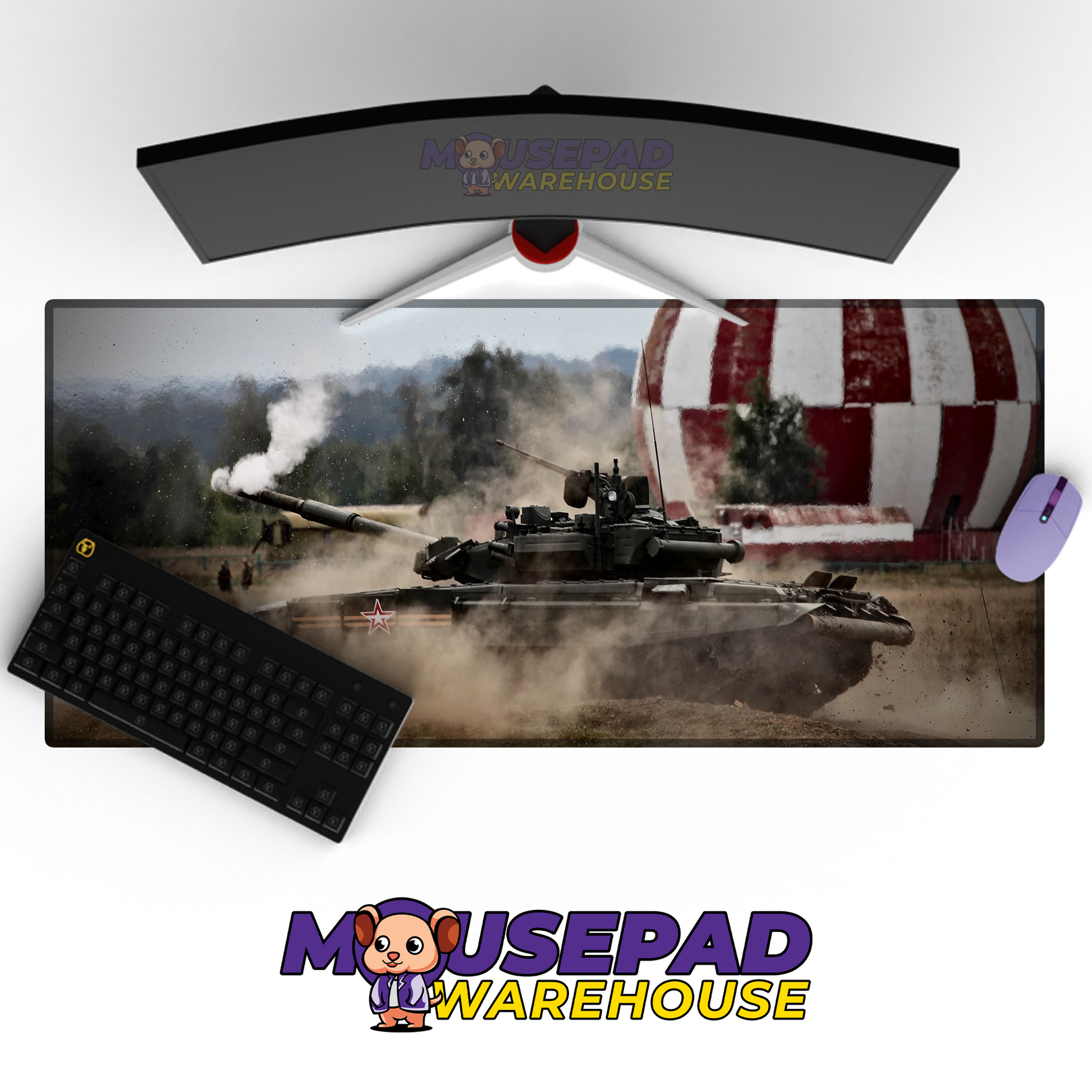 T-90 Tank V14 Mousepad Deskmat Mockup