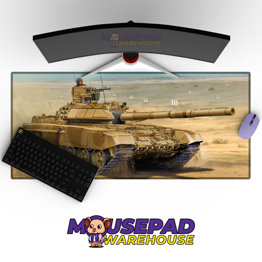 T-90 Tank V18 Mousepad Deskmat Mockup