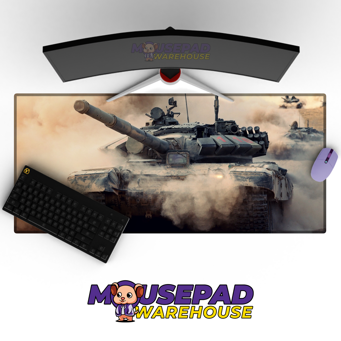 T-90 Tank V2 Mousepad Deskmat Mockup