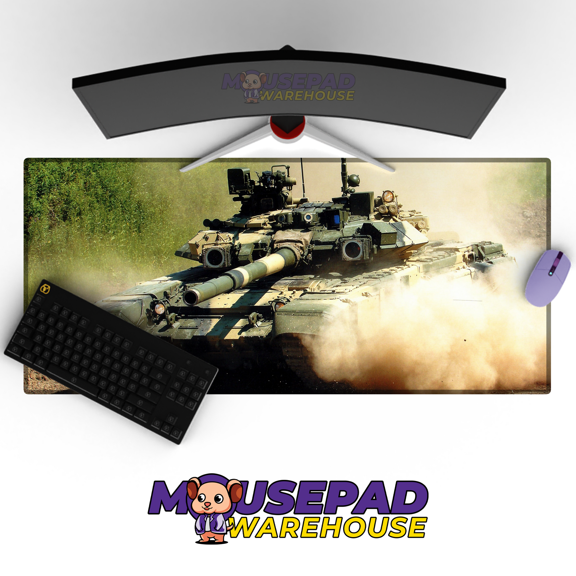T-90 Tank V7 Mousepad Deskmat Mockup