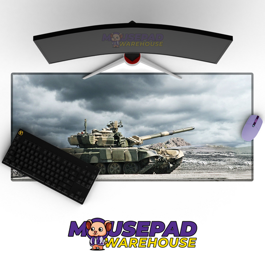 T-90 Tank V8 Mousepad Deskmat Mockup