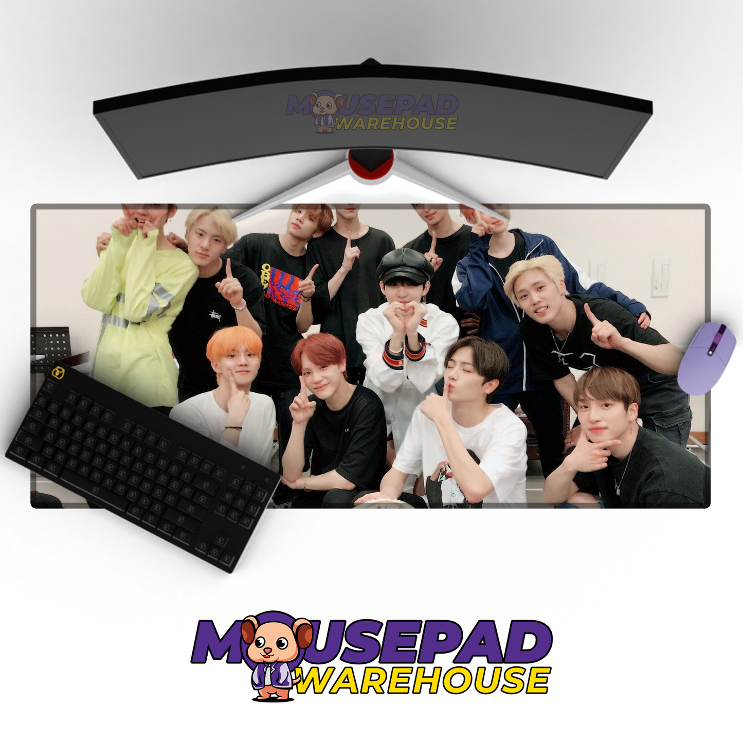THE BOYZ V12 Mousepad Mockup