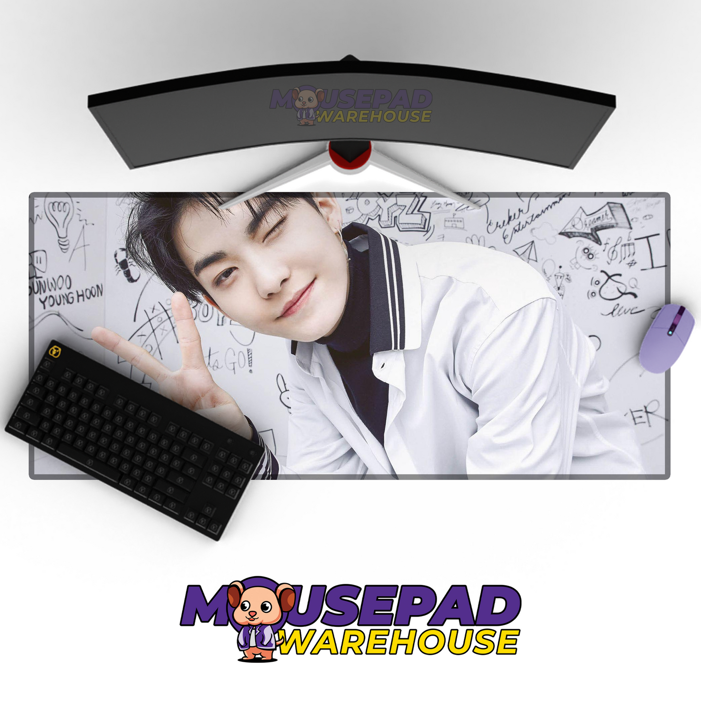 THE BOYZ V5 Mousepad Mockup