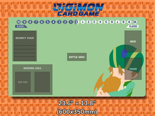 TK Patamon Simple Digimon Card Game Playmat Mockup