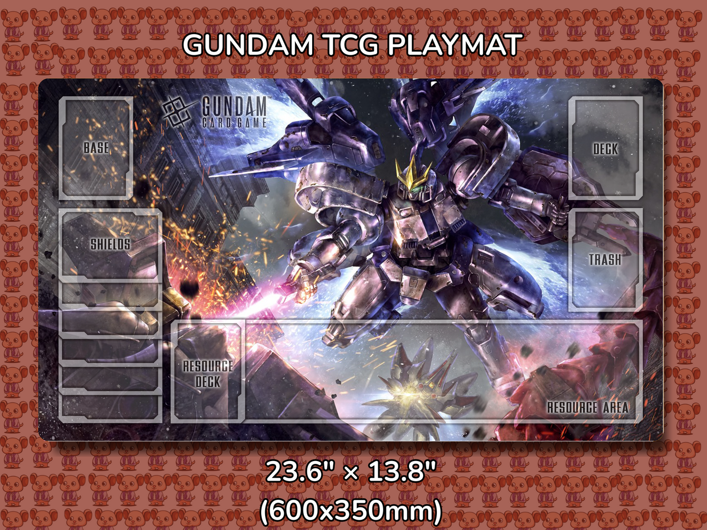 Talgeese 3 Gundam TCG Playmat Mockup