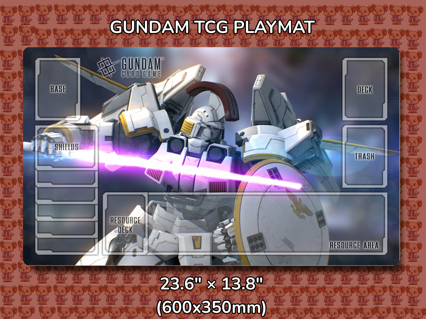 Tallgeese V1 Gundam TCG Playmat Mockup