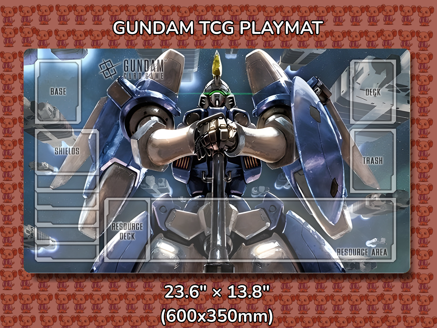 Tallgeese V2 Gundam TCG Playmat Mockup