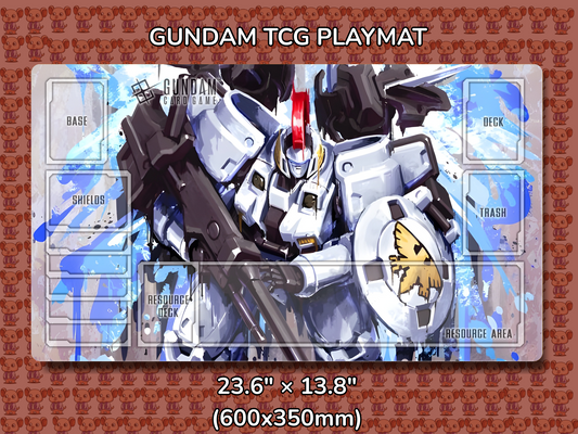 Tallgeese V3 Gundam TCG Playmat Mockup