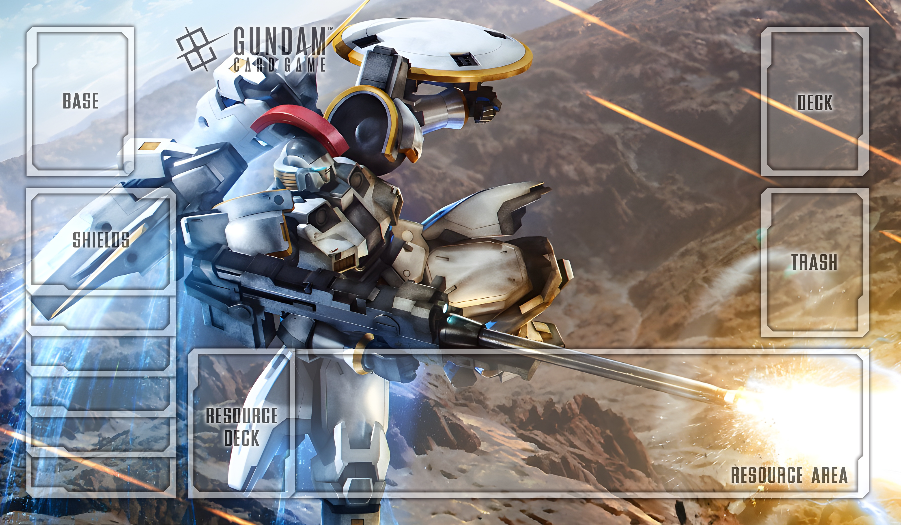 Tallgeese Gundam TCG playmat, sold at Mousepad Warehouse