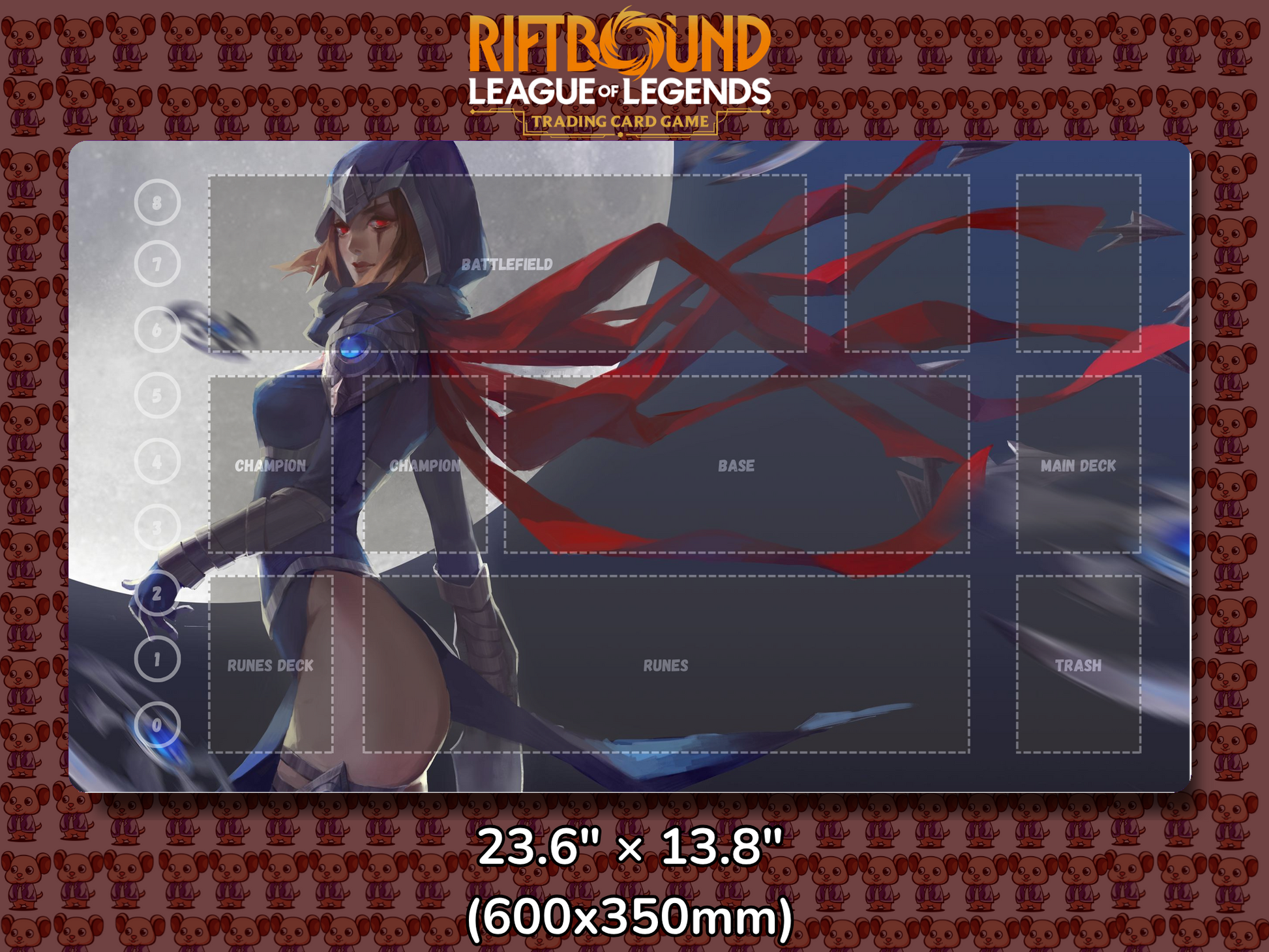 Talon V18 - RiftBound Trading Card Game Playmat Mockup