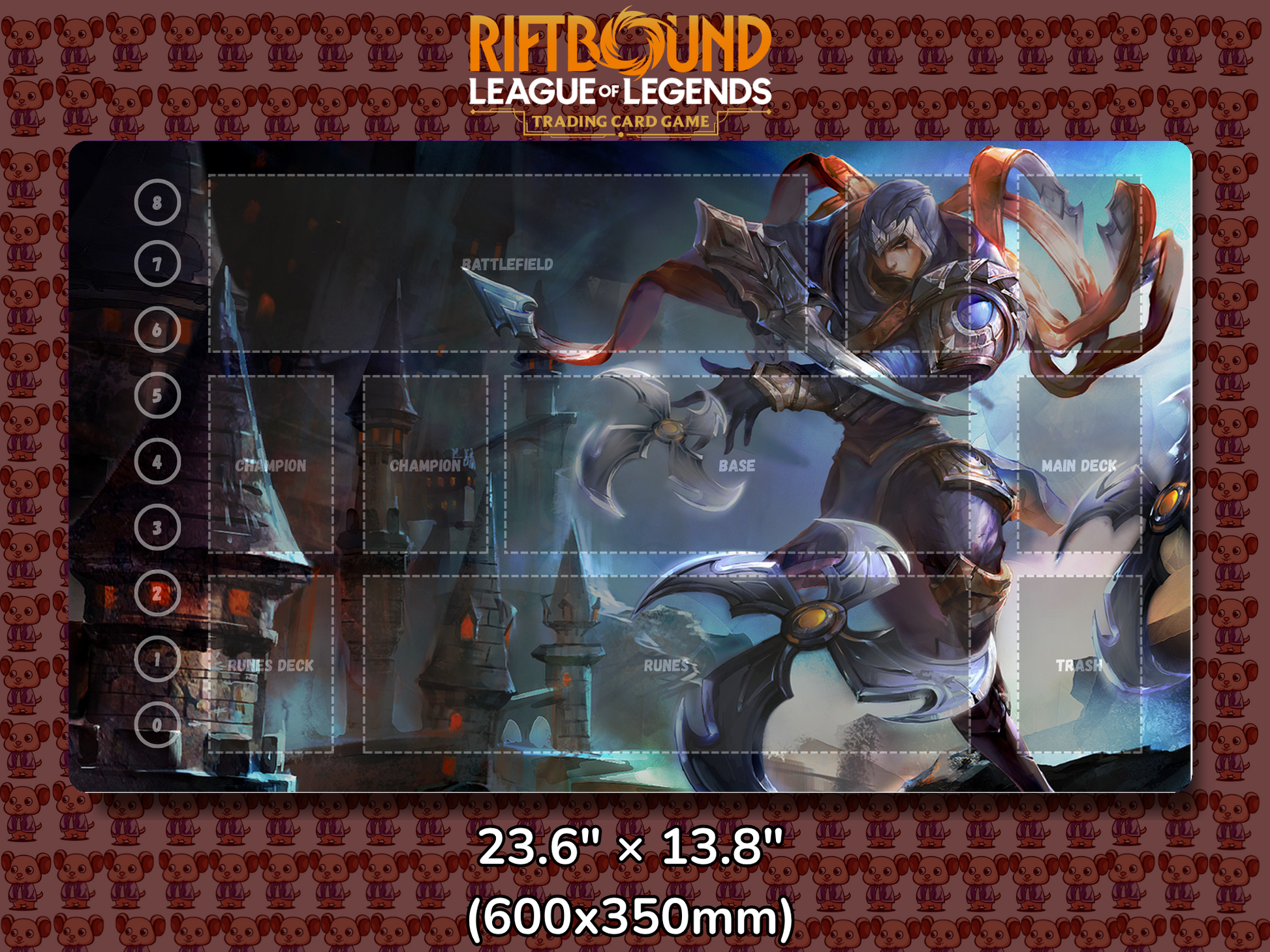 Talon V21 - RiftBound Trading Card Game Playmat Mockup