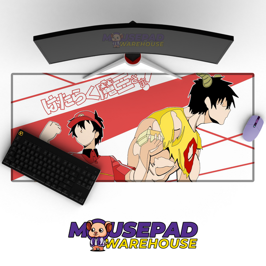 The Devil is a Part Timer V10 Mousepad Mockup