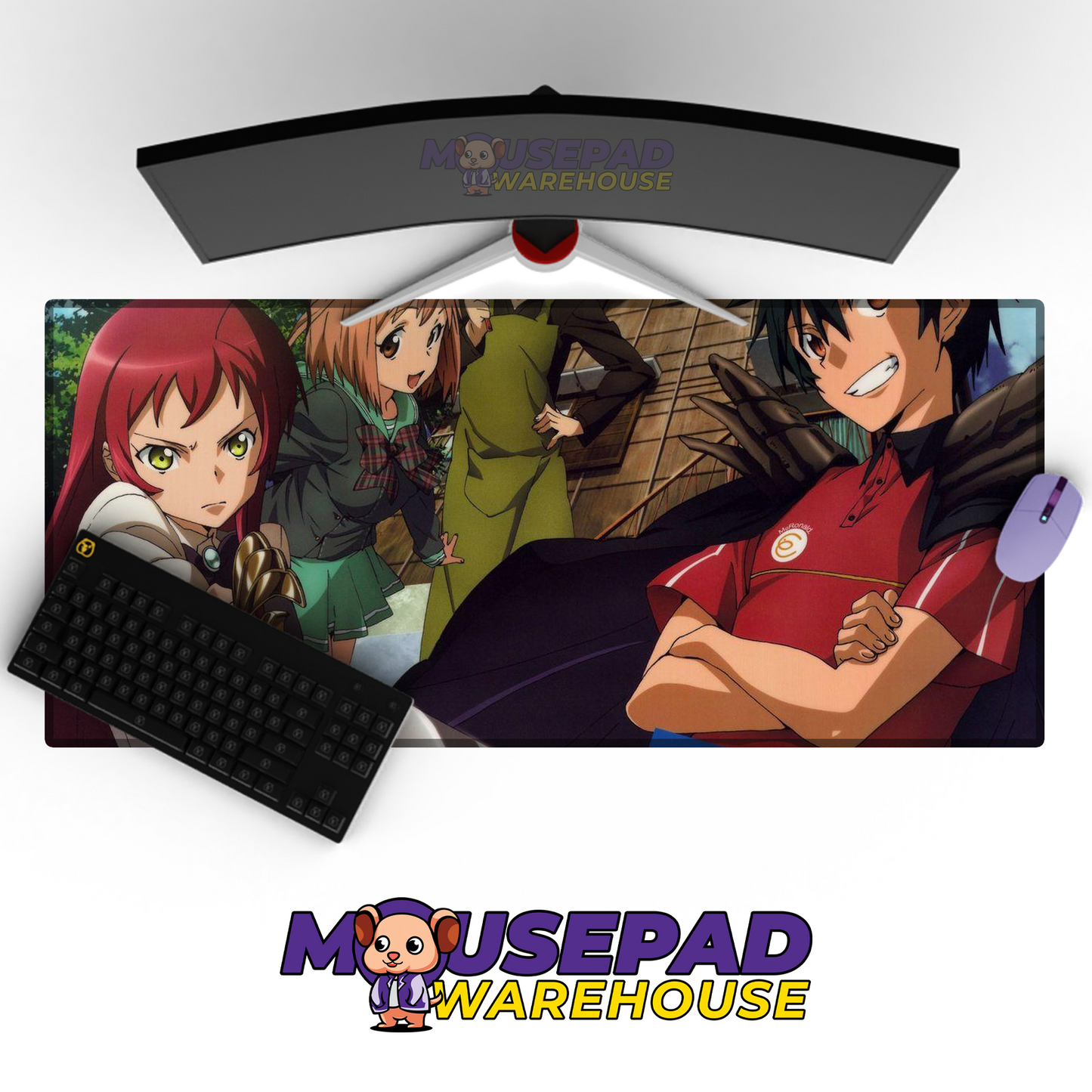 The Devil is a Part Timer V12 Mousepad Mockup