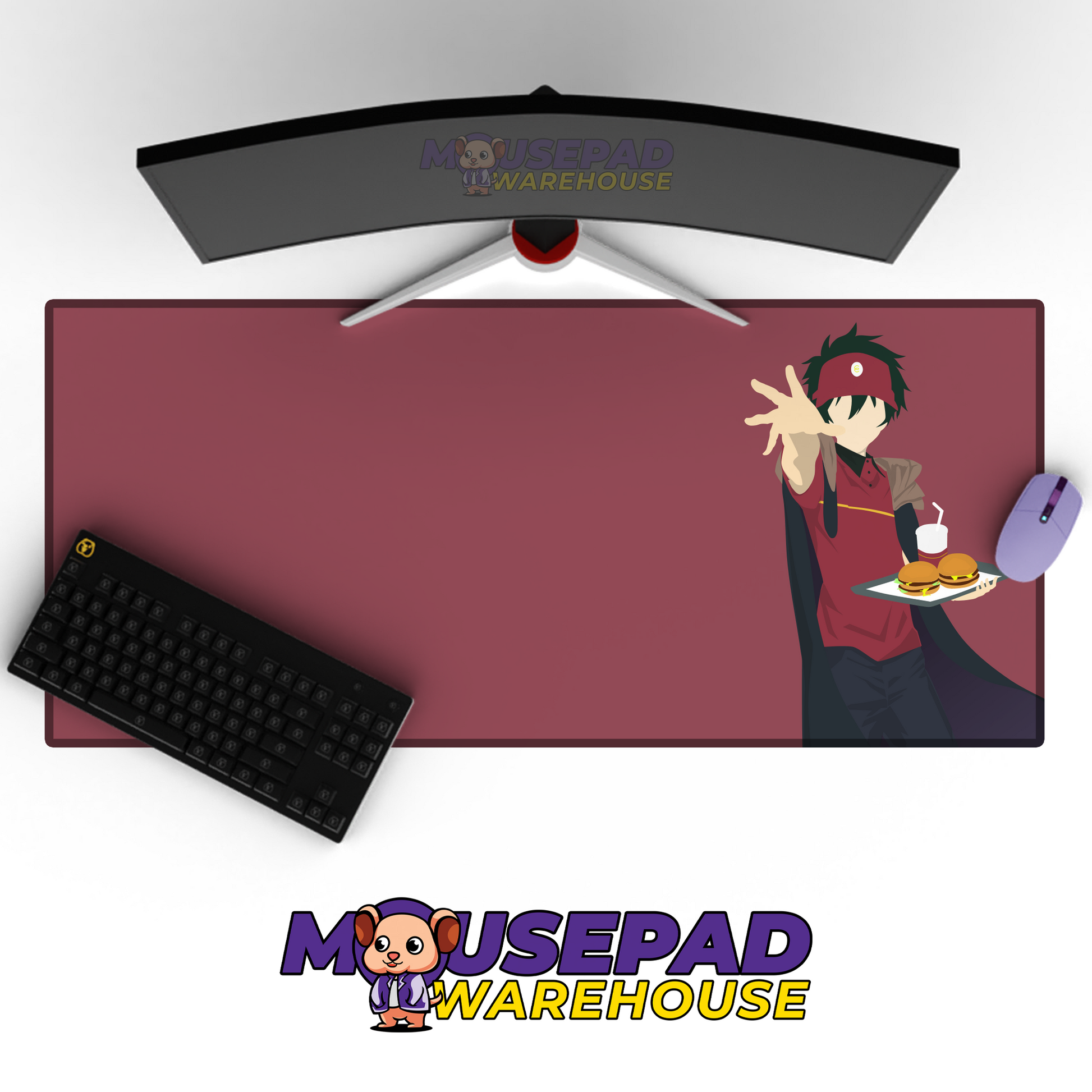 The Devil is a Part Timer V14 Mousepad Mockup