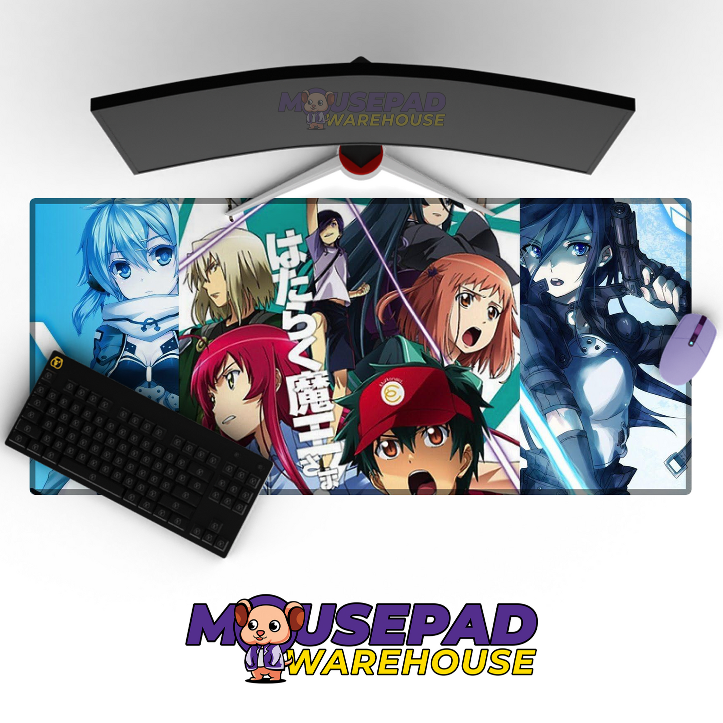 The Devil is a Part Timer V19 Mousepad Mockup