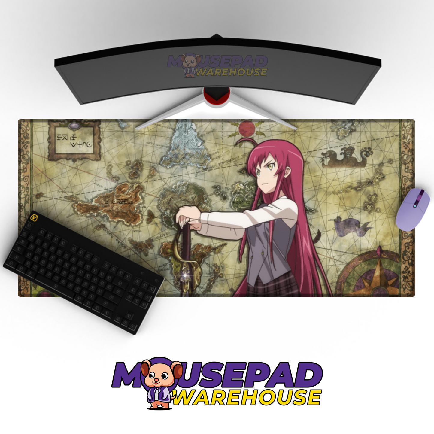 The Devil is a Part Timer V21 Mousepad Mockup