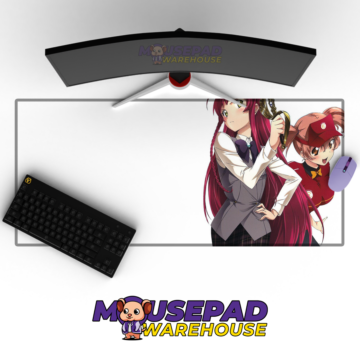 The Devil is a Part Timer V23 Mousepad Mockup