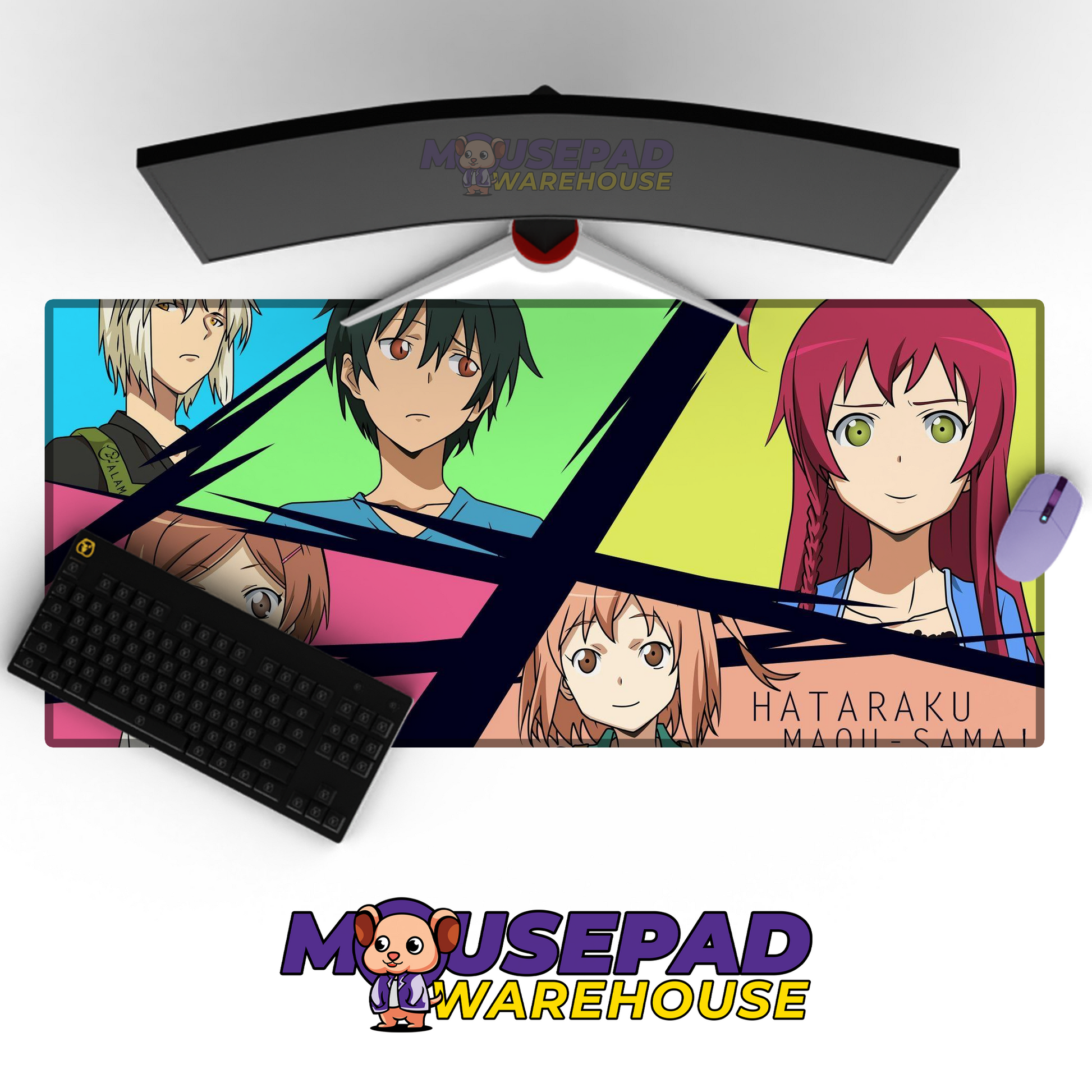 The Devil is a Part Timer V26 Mousepad Mockup