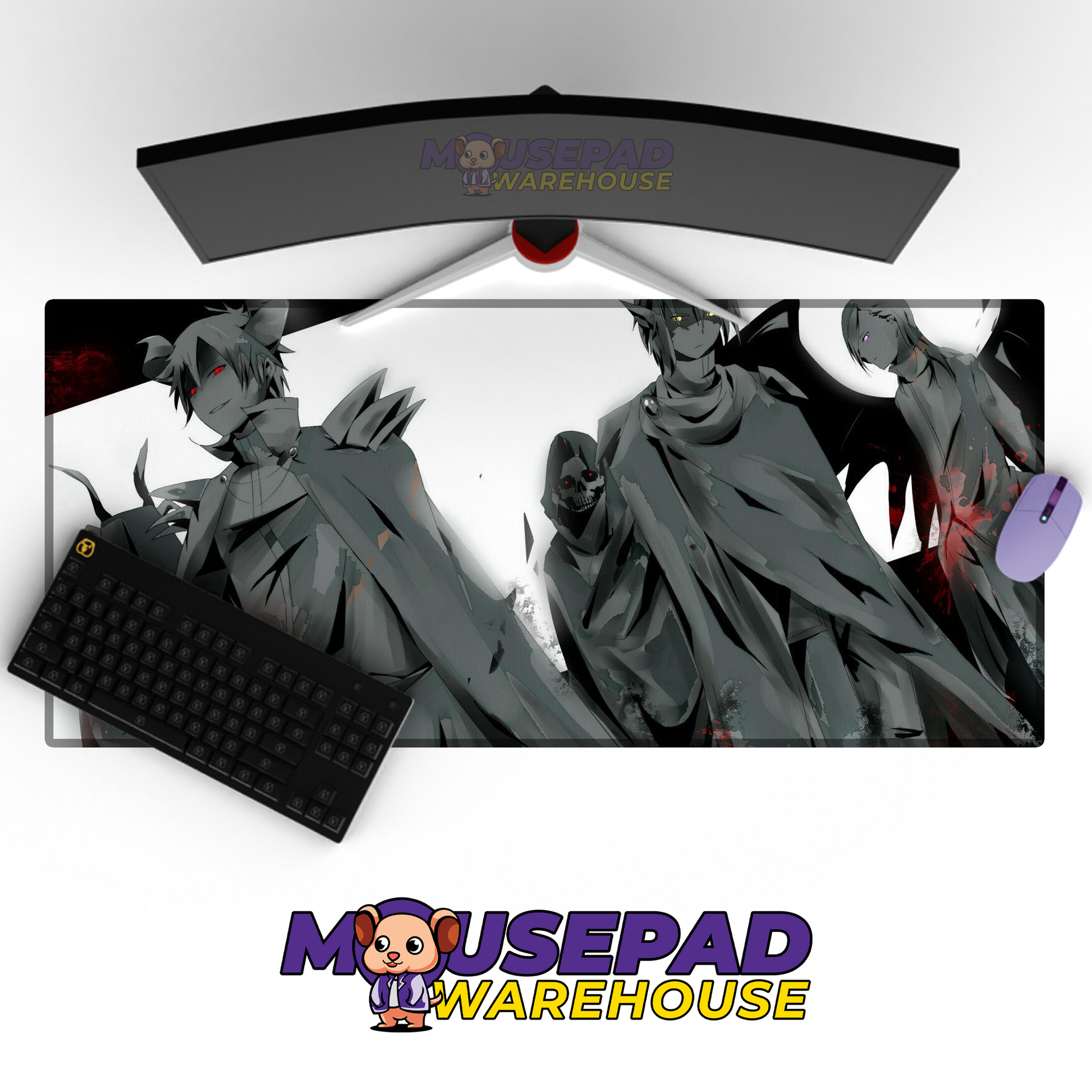 The Devil is a Part Timer V4 Mousepad Mockup