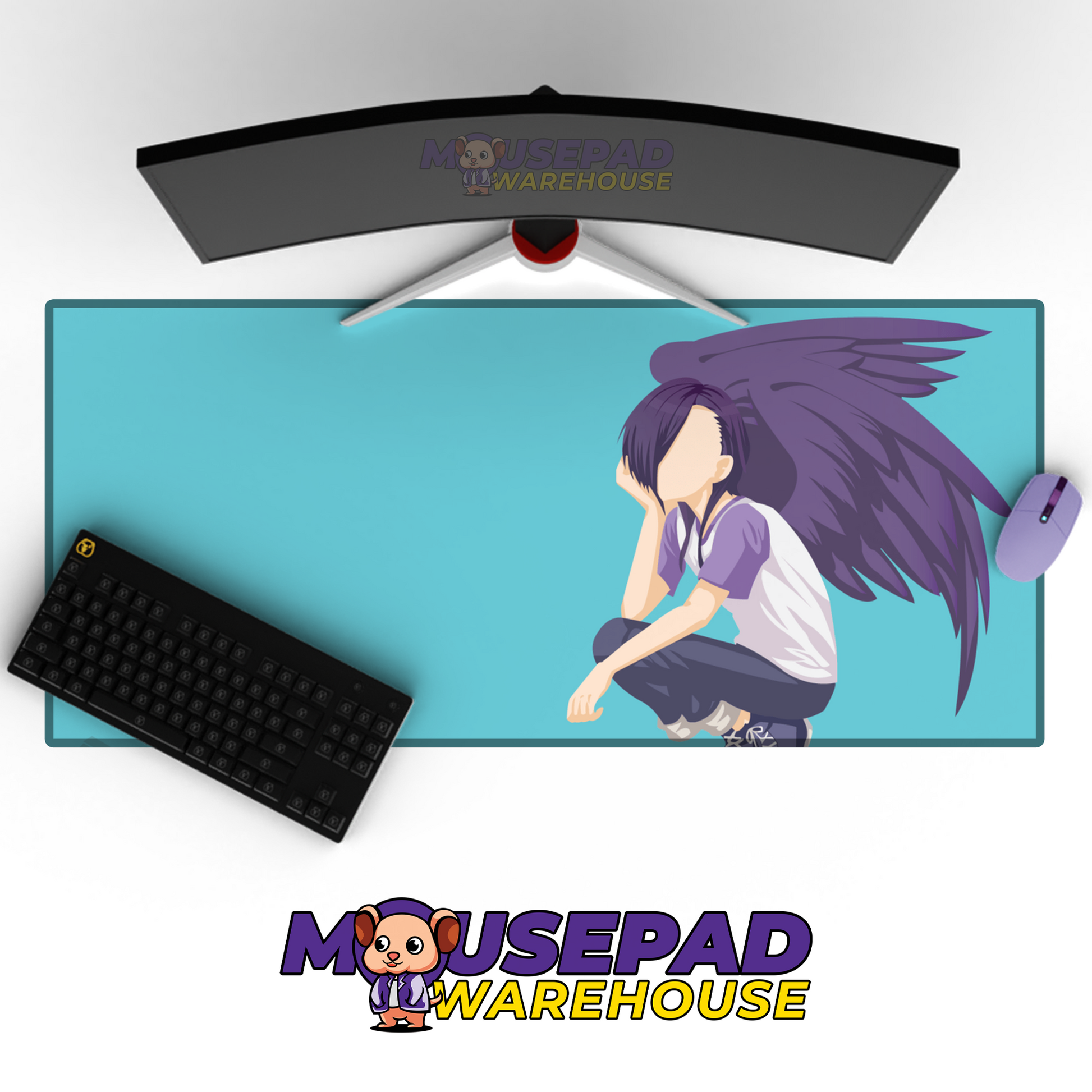 The Devil is a Part Timer V5 Mousepad Mockup