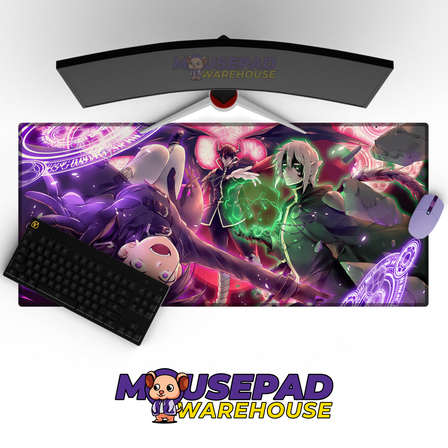 The Devil is a Part Timer V7 Mousepad Mockup