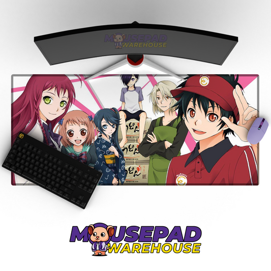 The Devil is a Part Timer V9 Mousepad Mockup