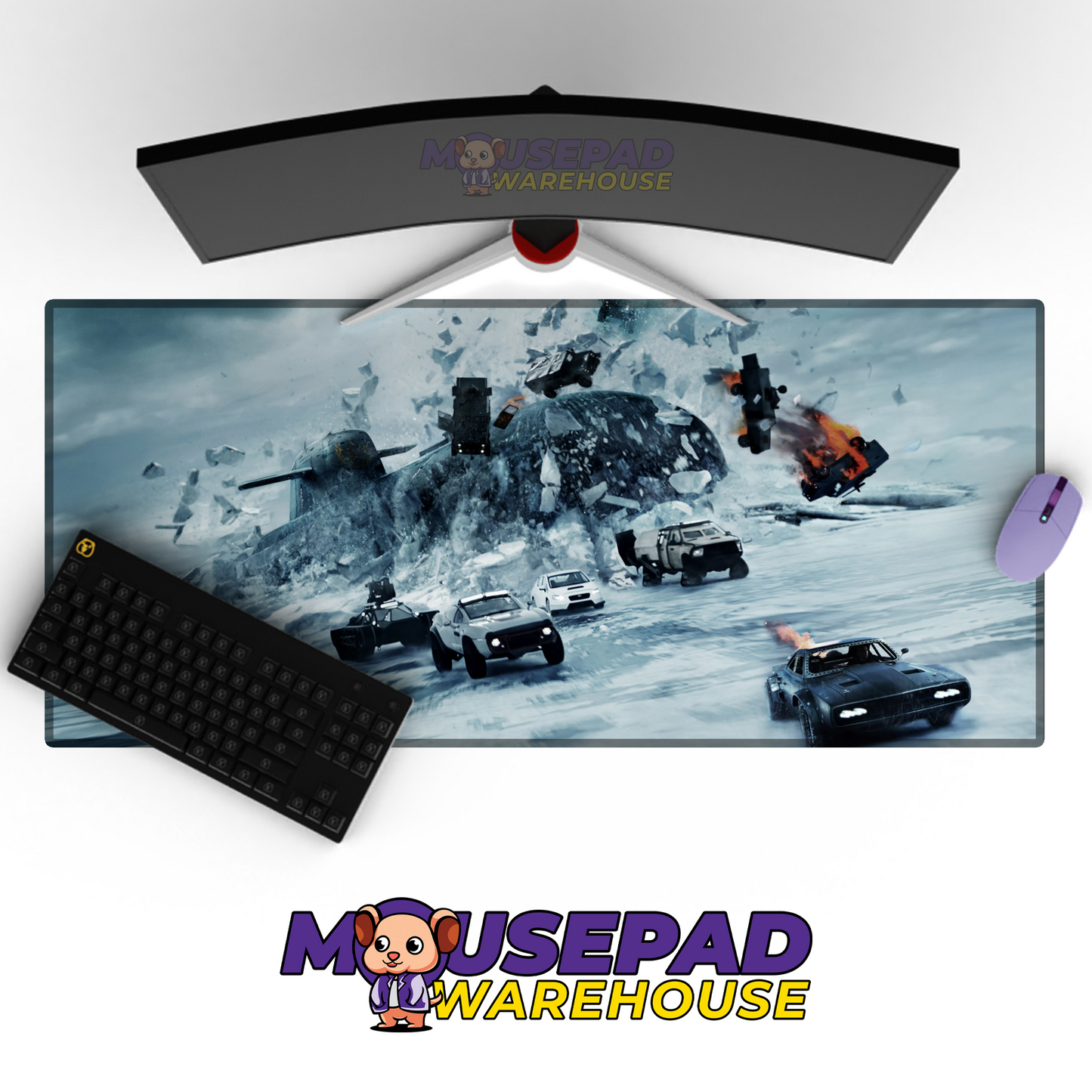 The Fast and the Furious V10 Mousepad Mockup