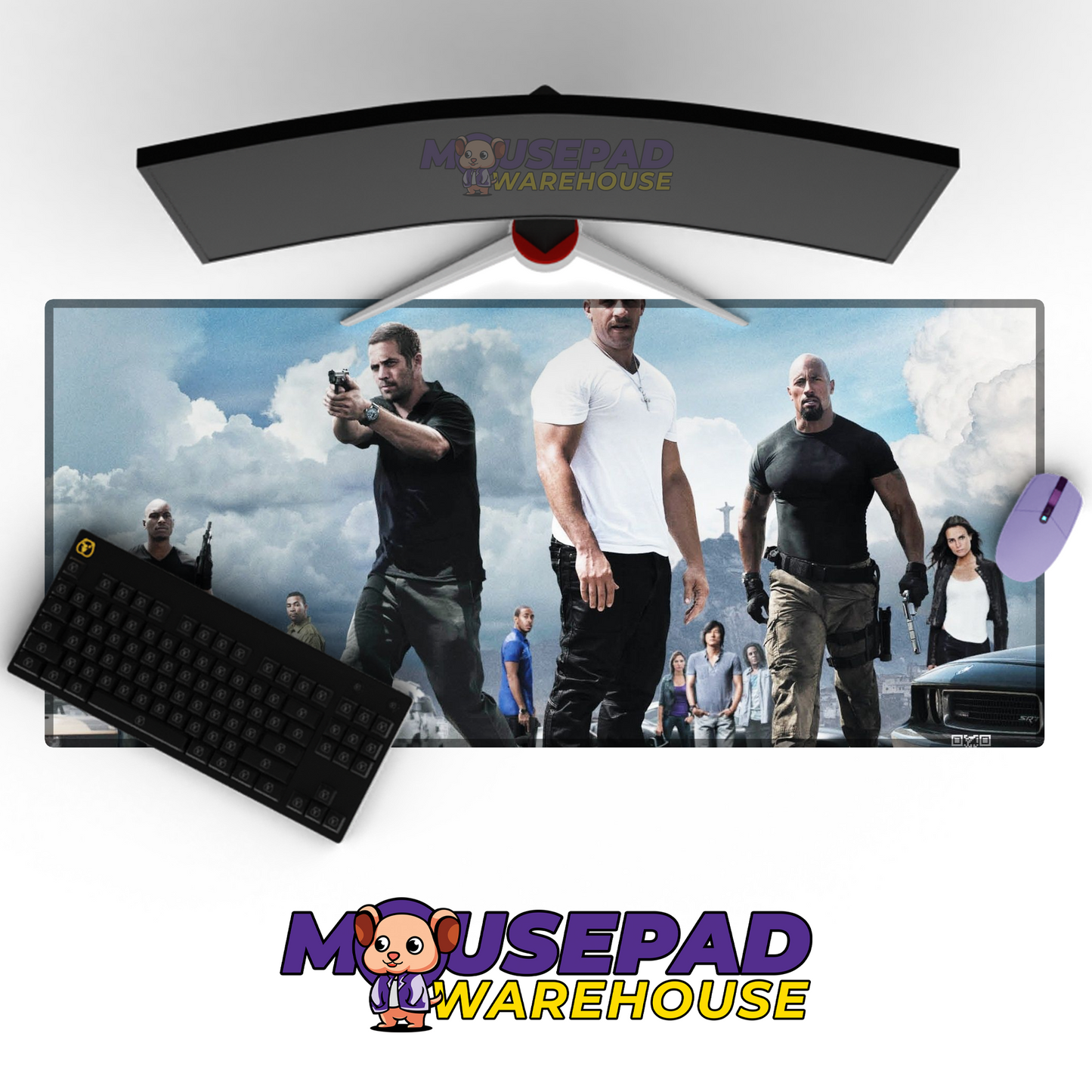 The Fast and the Furious V16 Mousepad Mockup
