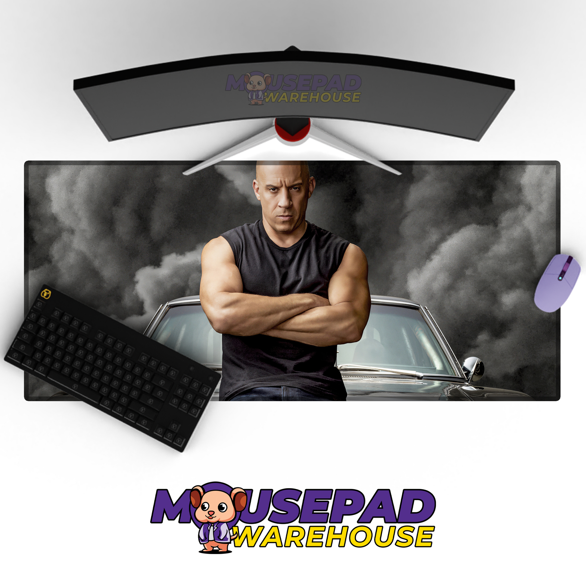 The Fast and the Furious V18 Mousepad Mockup