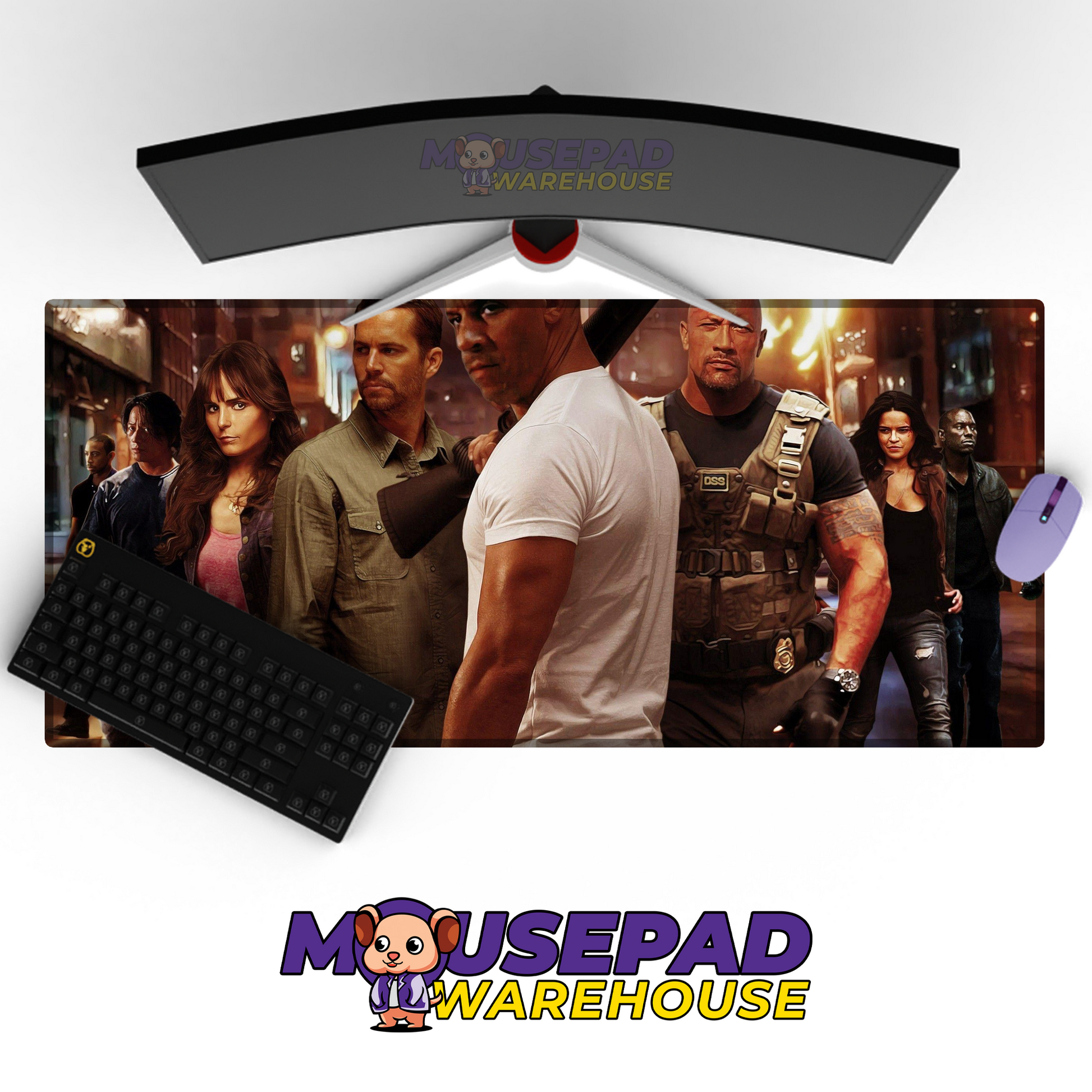 The Fast and the Furious V2 Mousepad Mockup