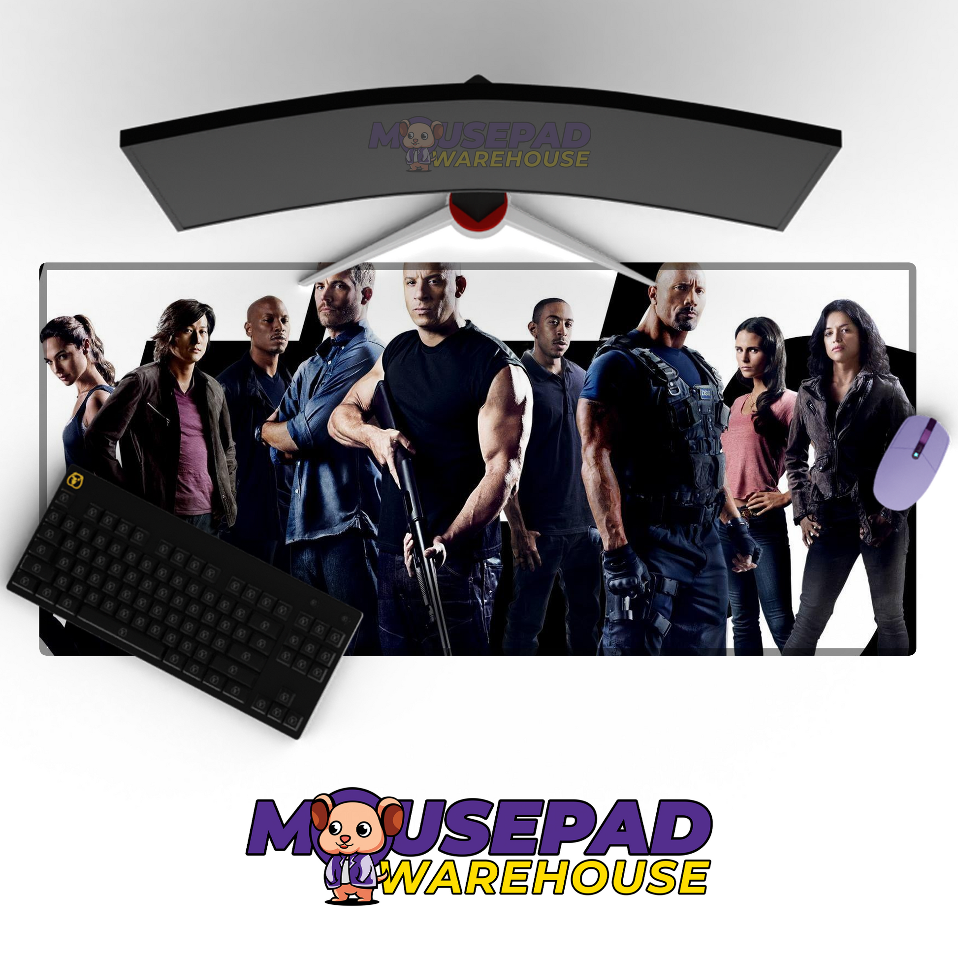 The Fast and the Furious V5 Mousepad Mockup