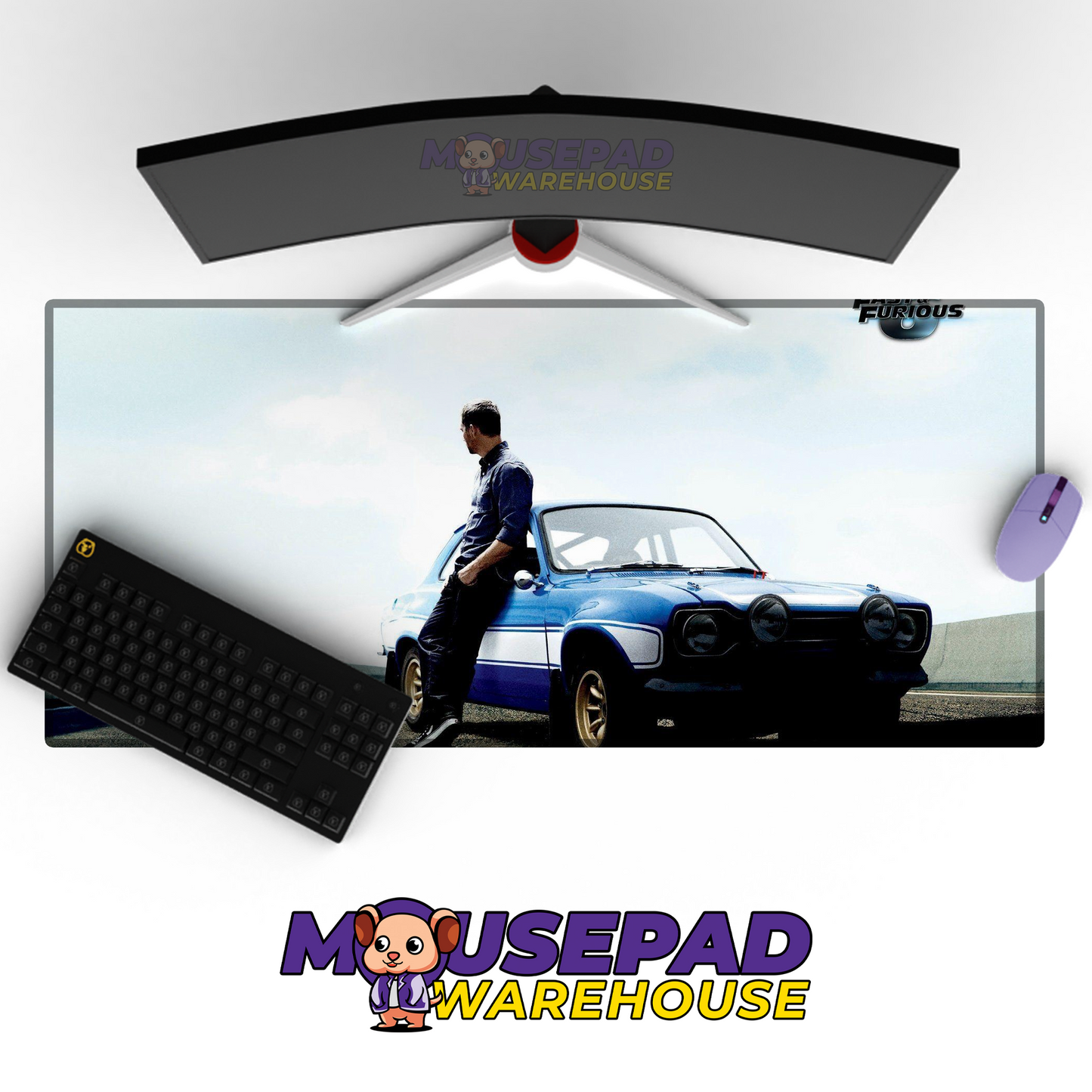 The Fast and the Furious V7 Mousepad Mockup