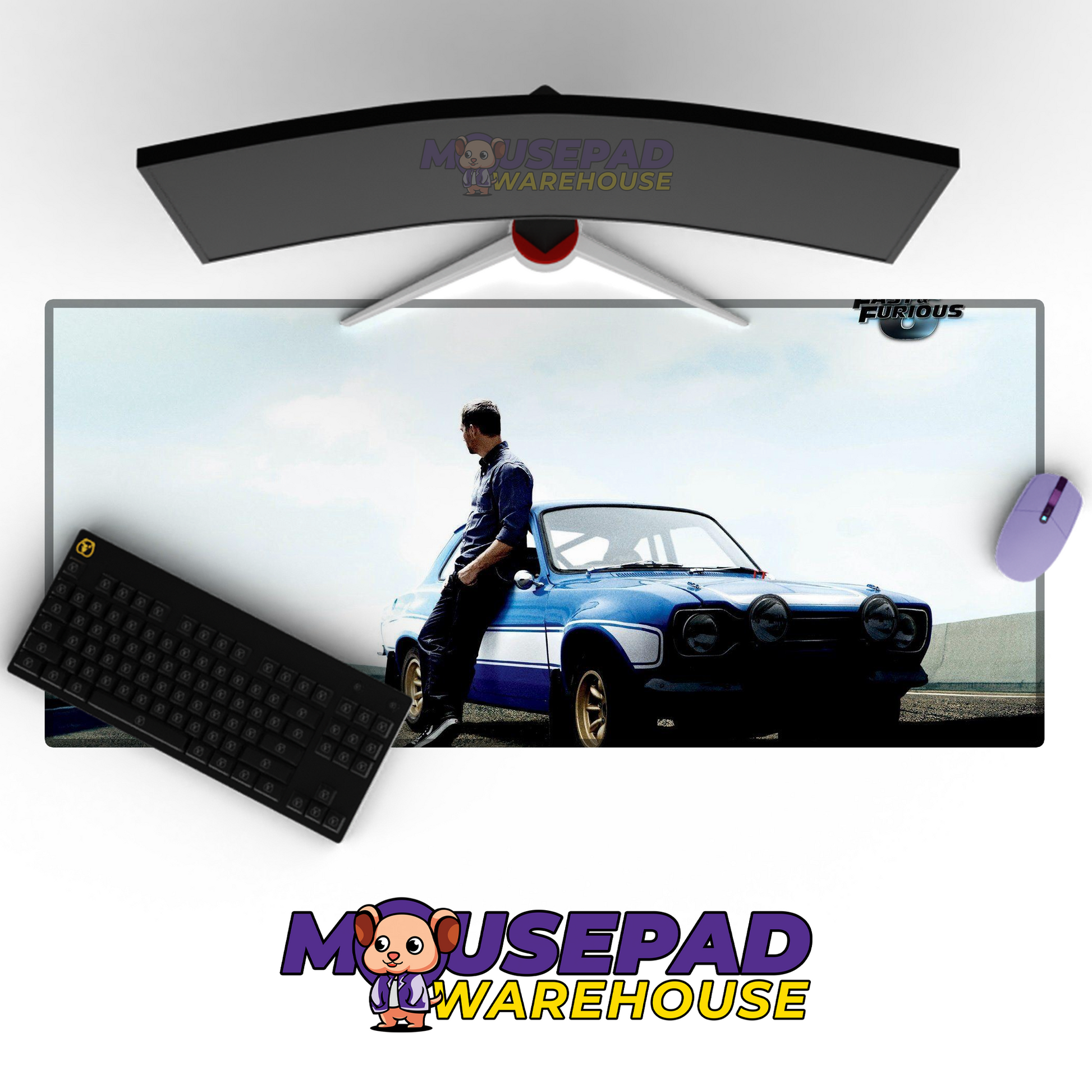 The Fast and the Furious V7 Mousepad Mockup