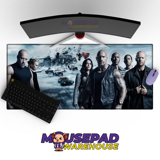 The Fast and the Furious V8 Mousepad Mockup