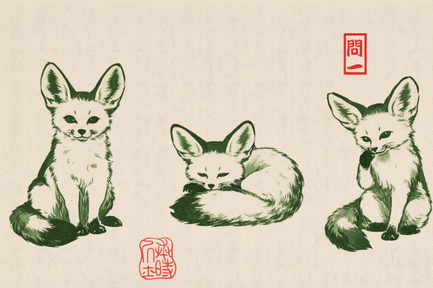 The Fennec Fox Matsumoto Hoji Style