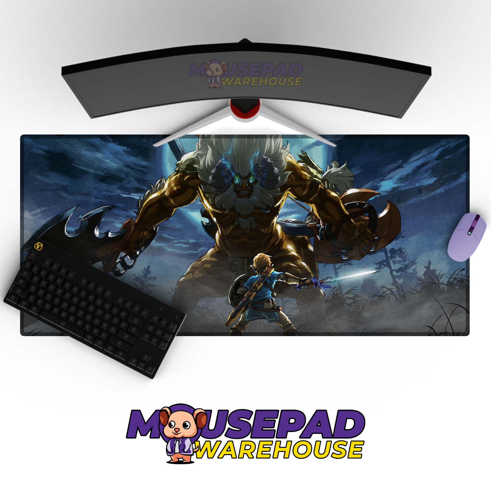 The Legend of Zelda Breath of the Wild V12 Mousepad Mockup
